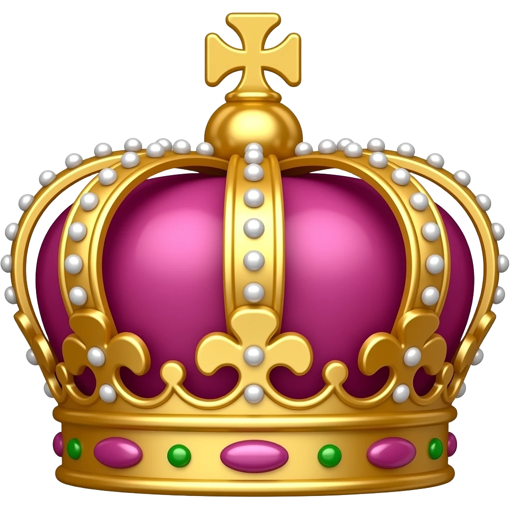 pink queencrown emoji