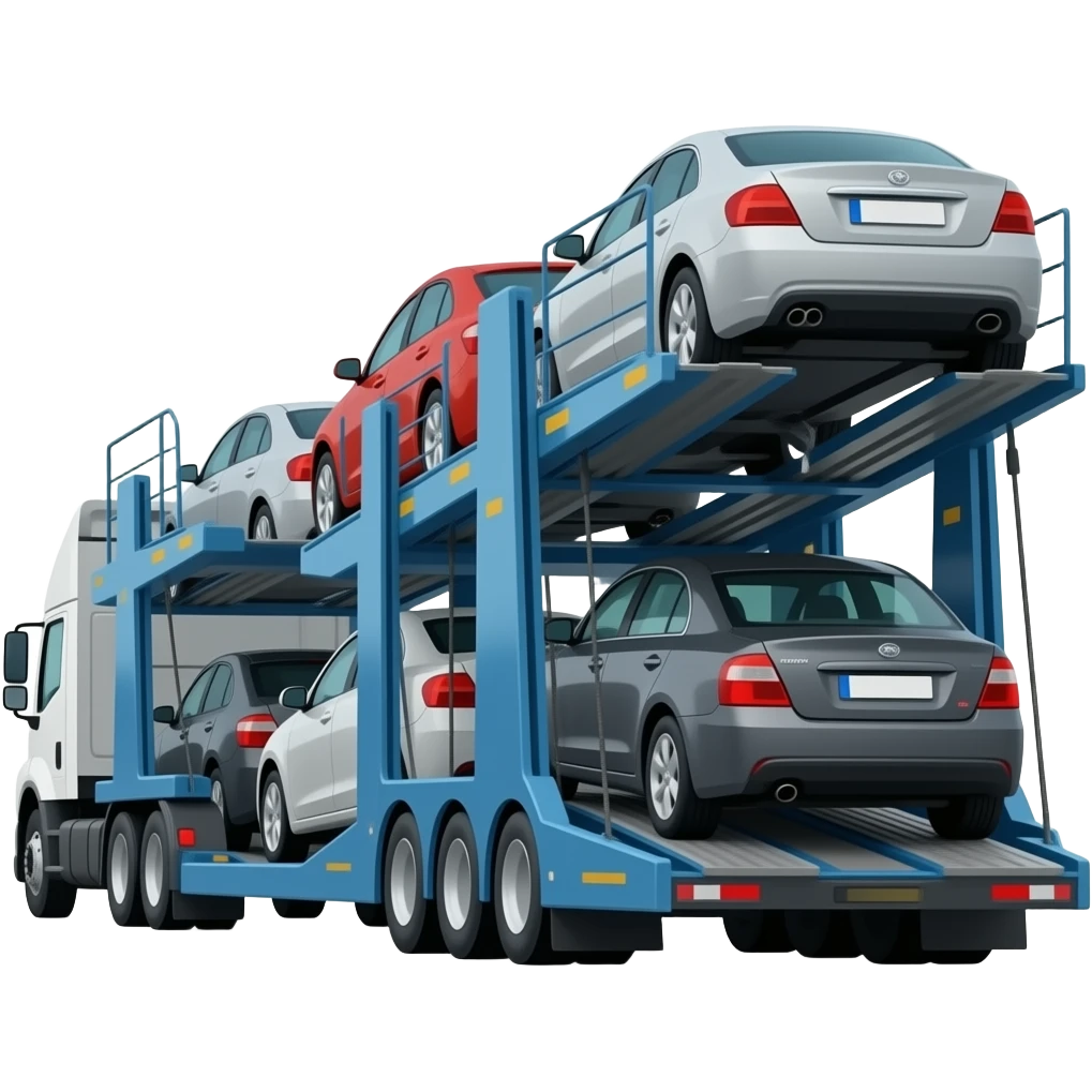 Car carrier Truck side emoji