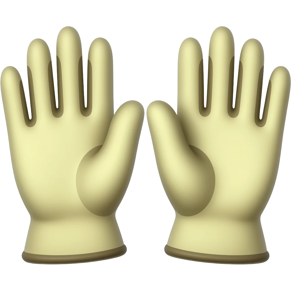 simple cute gardening gloves emoji emoji