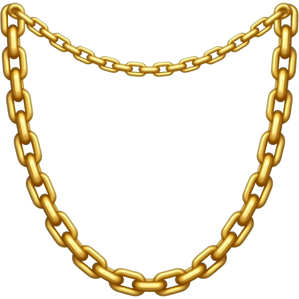 cadenas delgadas de oro emoji