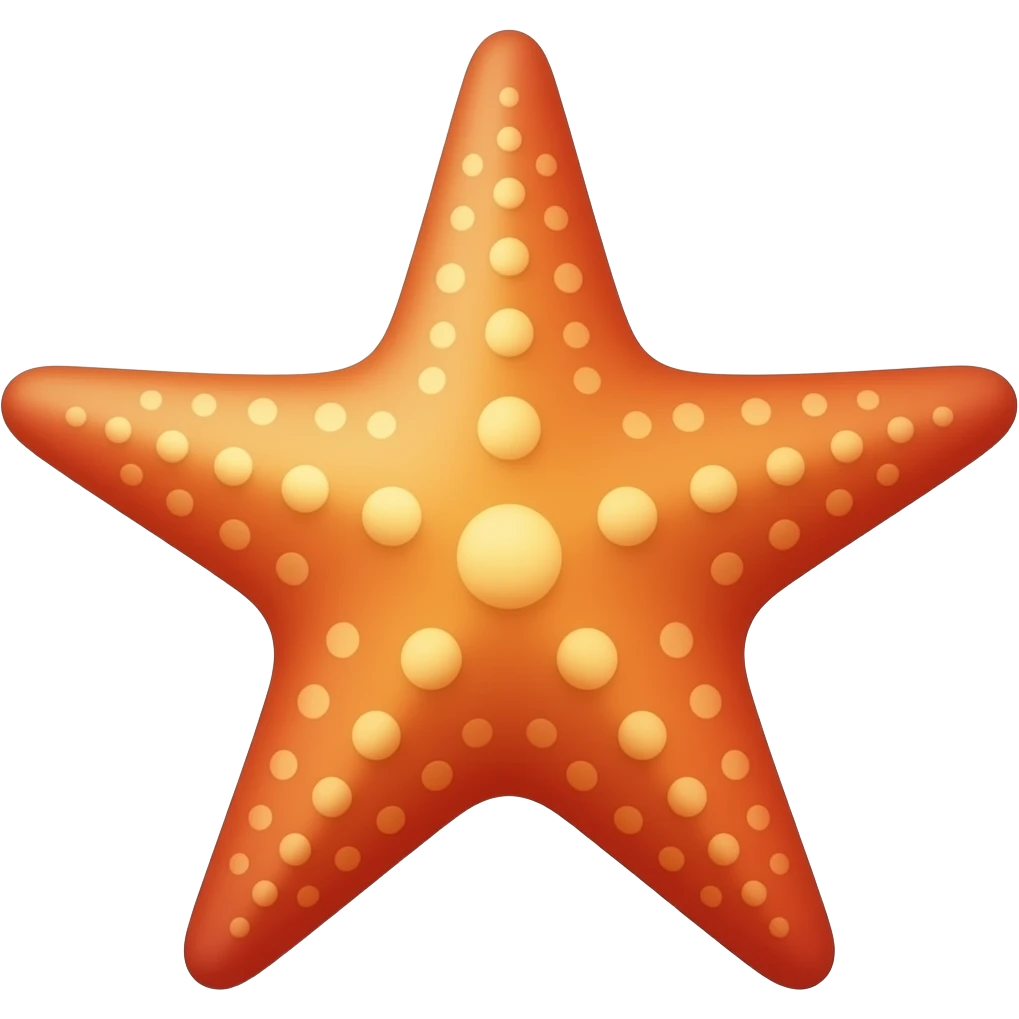 orange starfish emoji