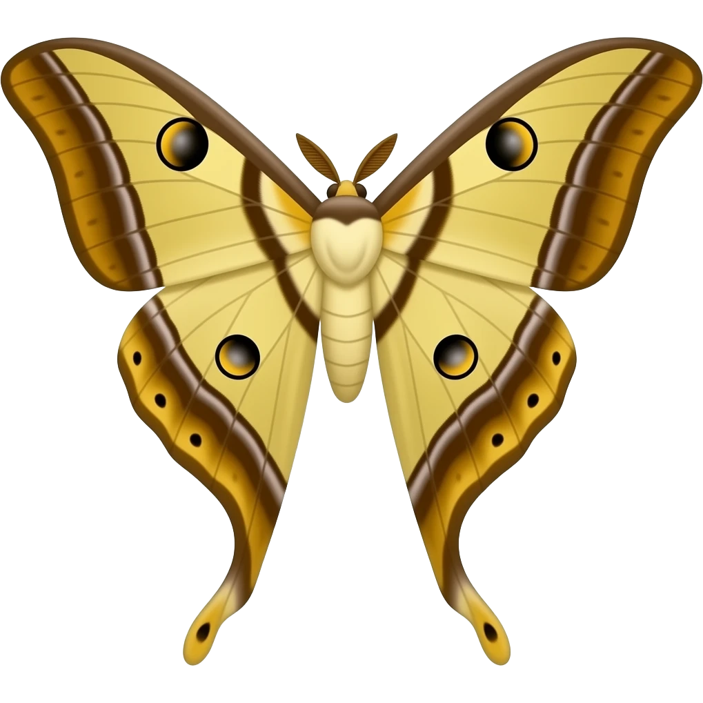 Luna moth emoji
