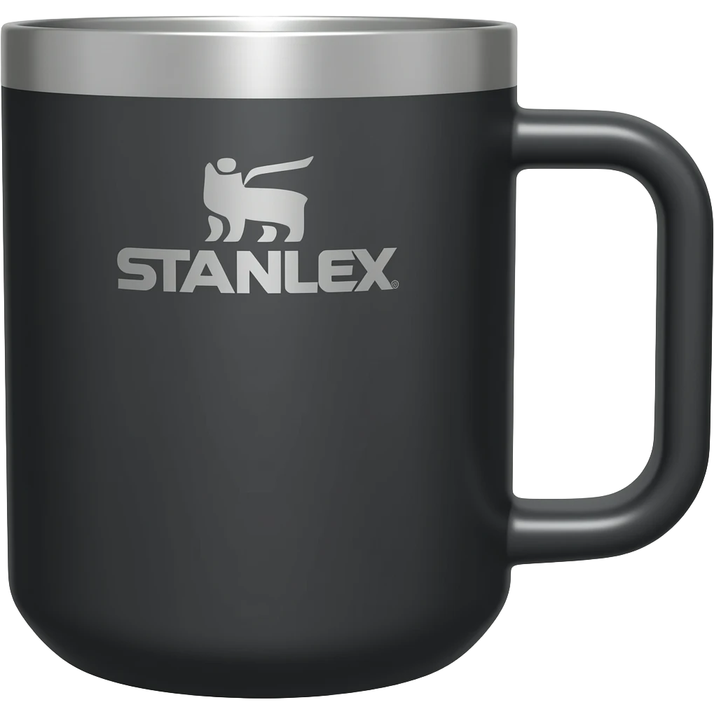 black Stanley style mug emoji