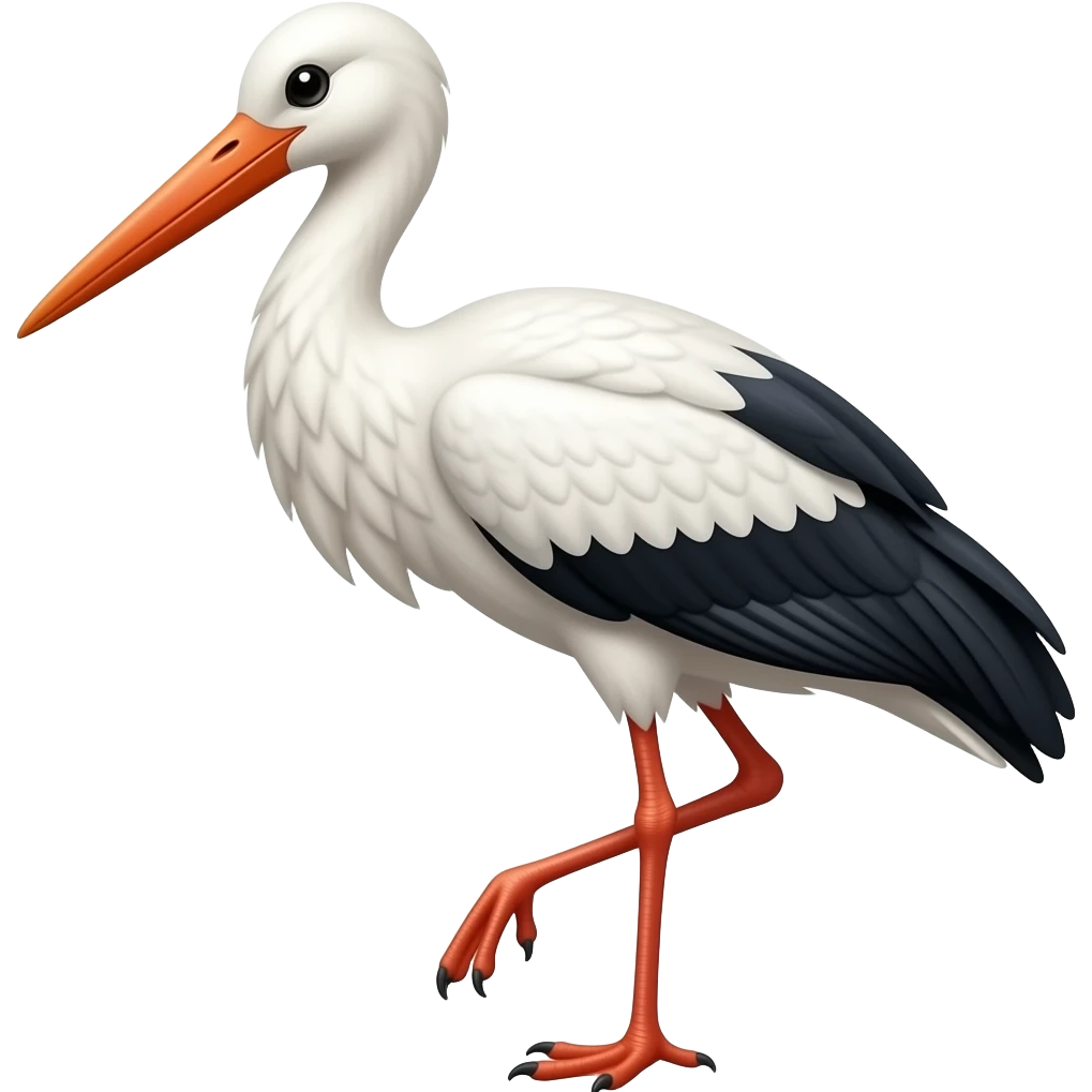 Stork emoji