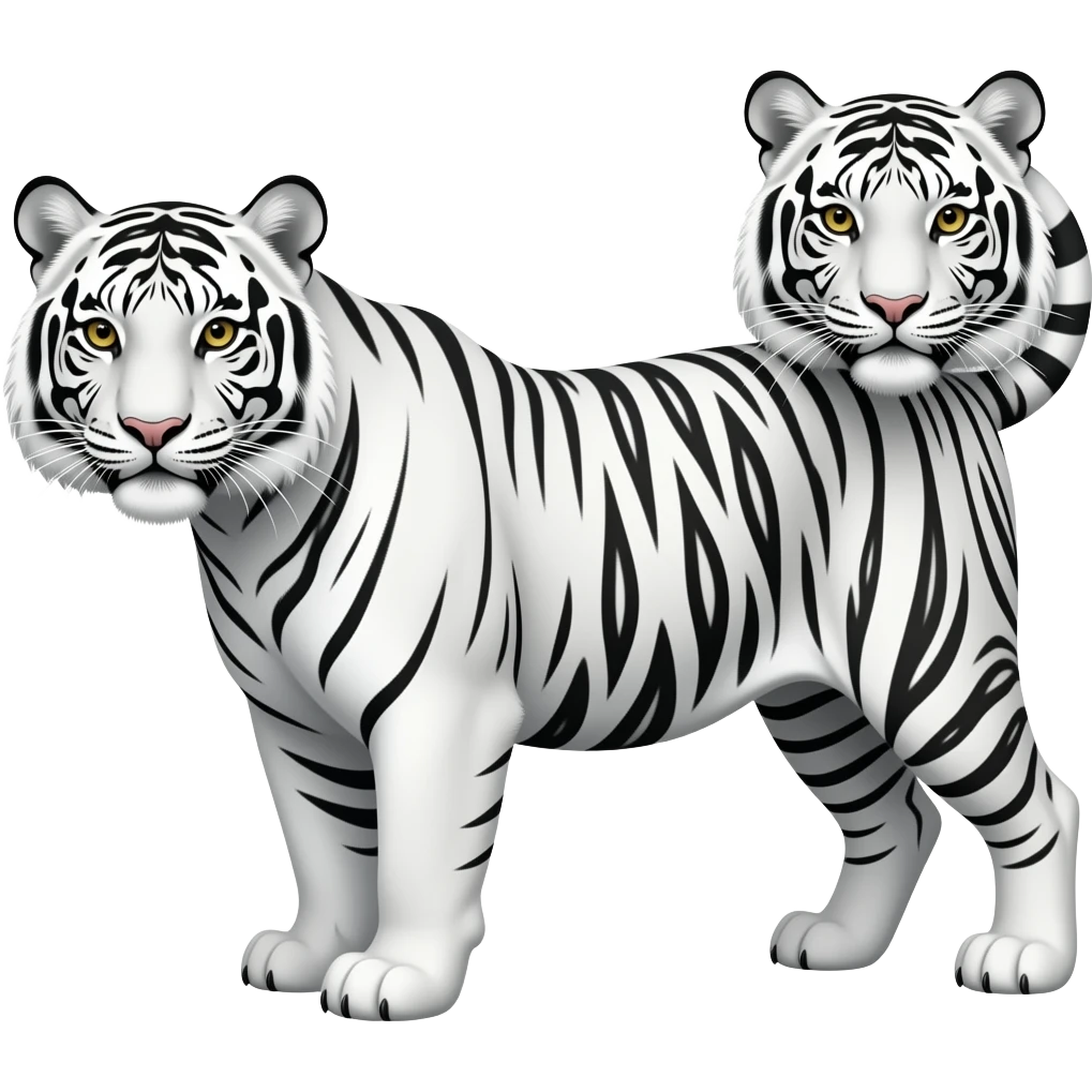 White tiger emoji