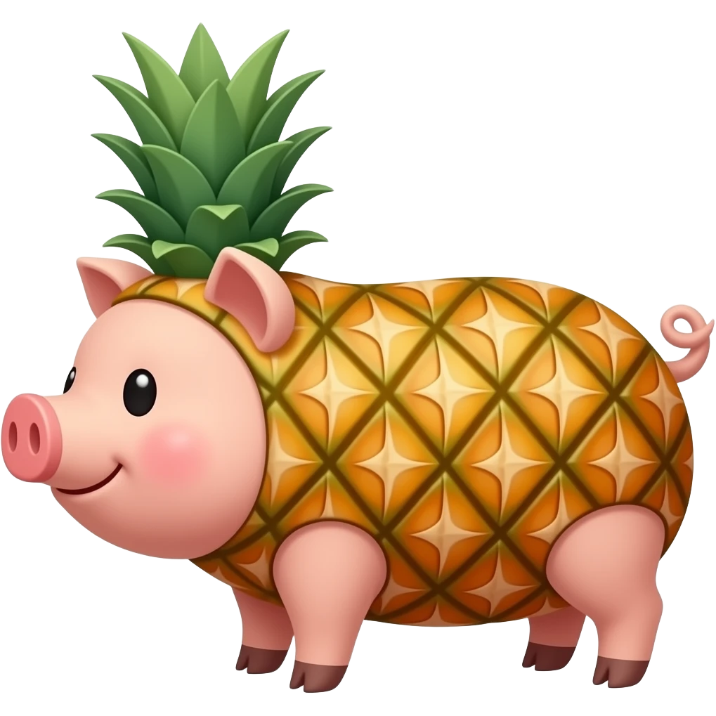 pineapple pig emoji