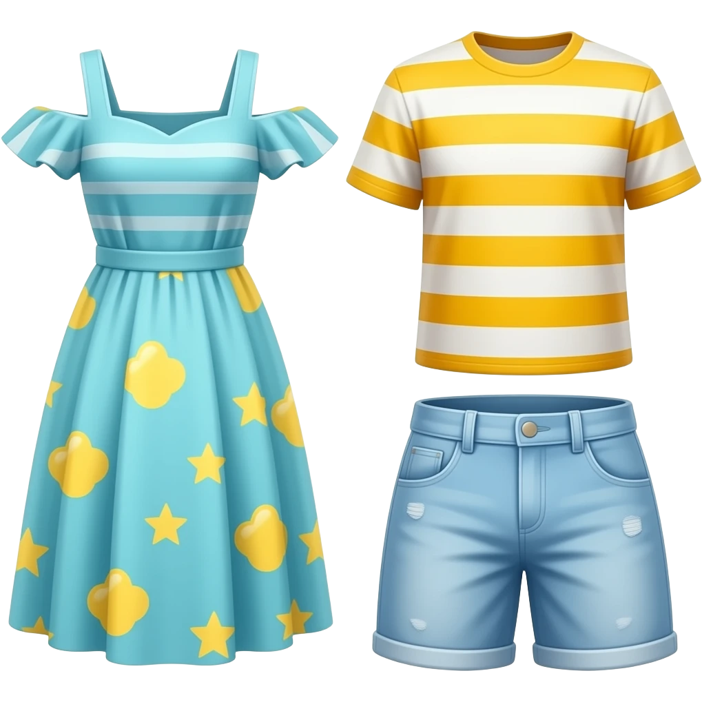 Summer clothes emoji