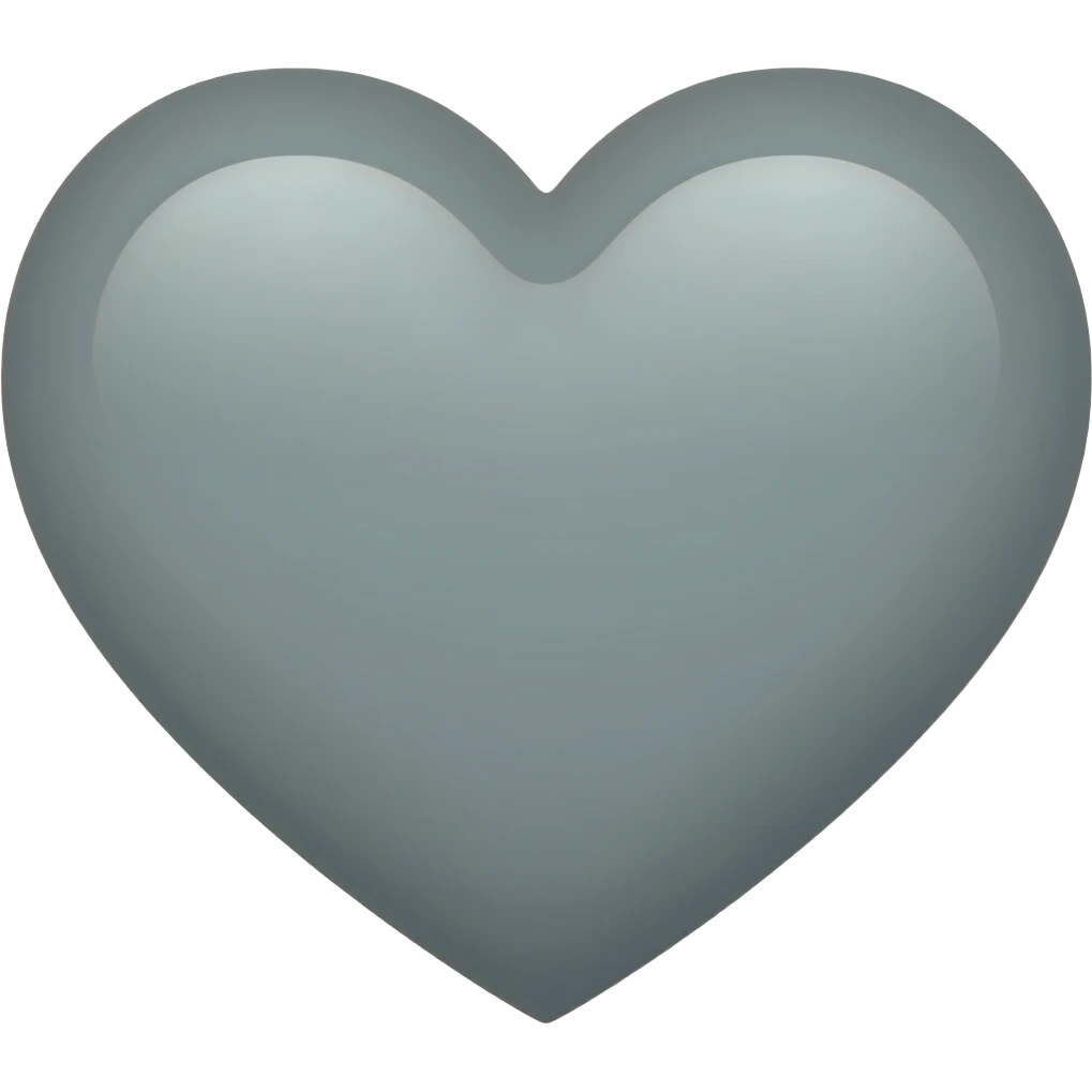 اموجی قلب خاکستری emoji