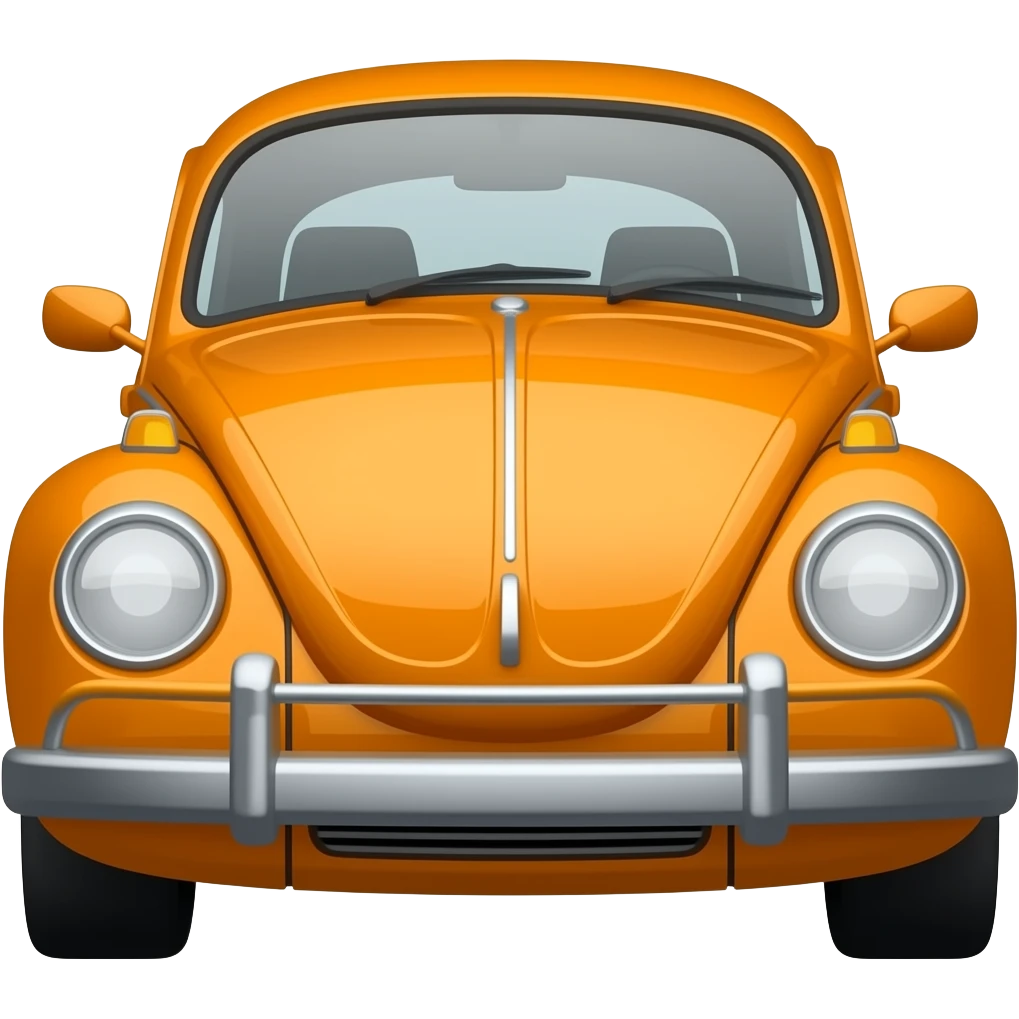 Fusca laranja emoji