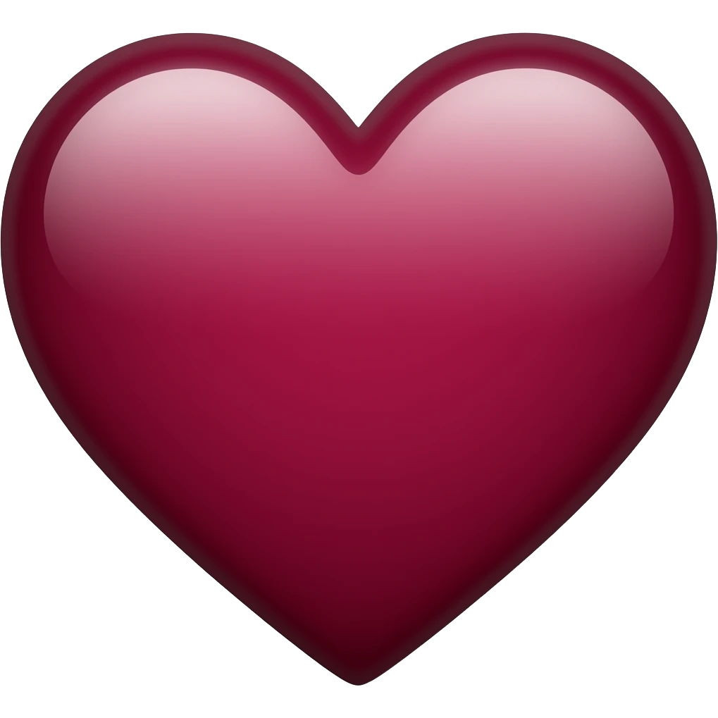 Maroon heart emoji
