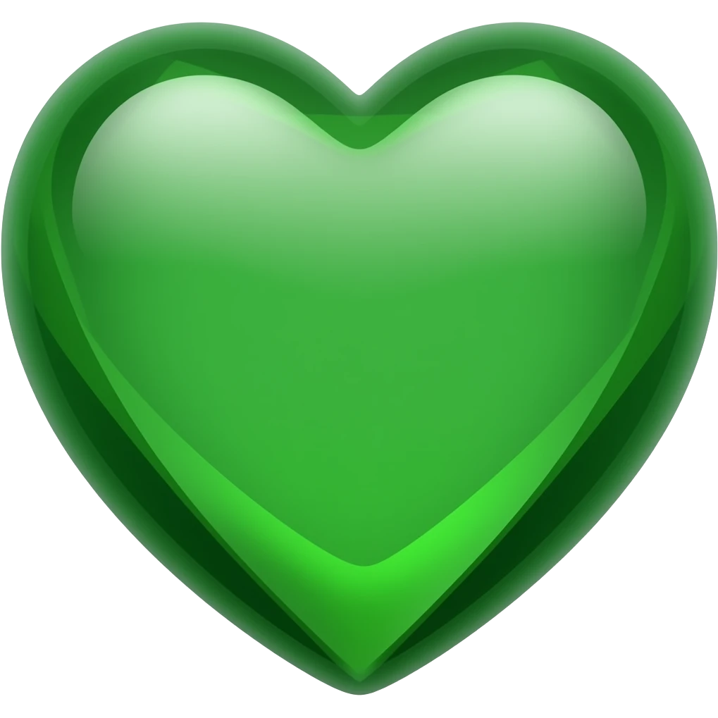 Corazón esmeralda emoji