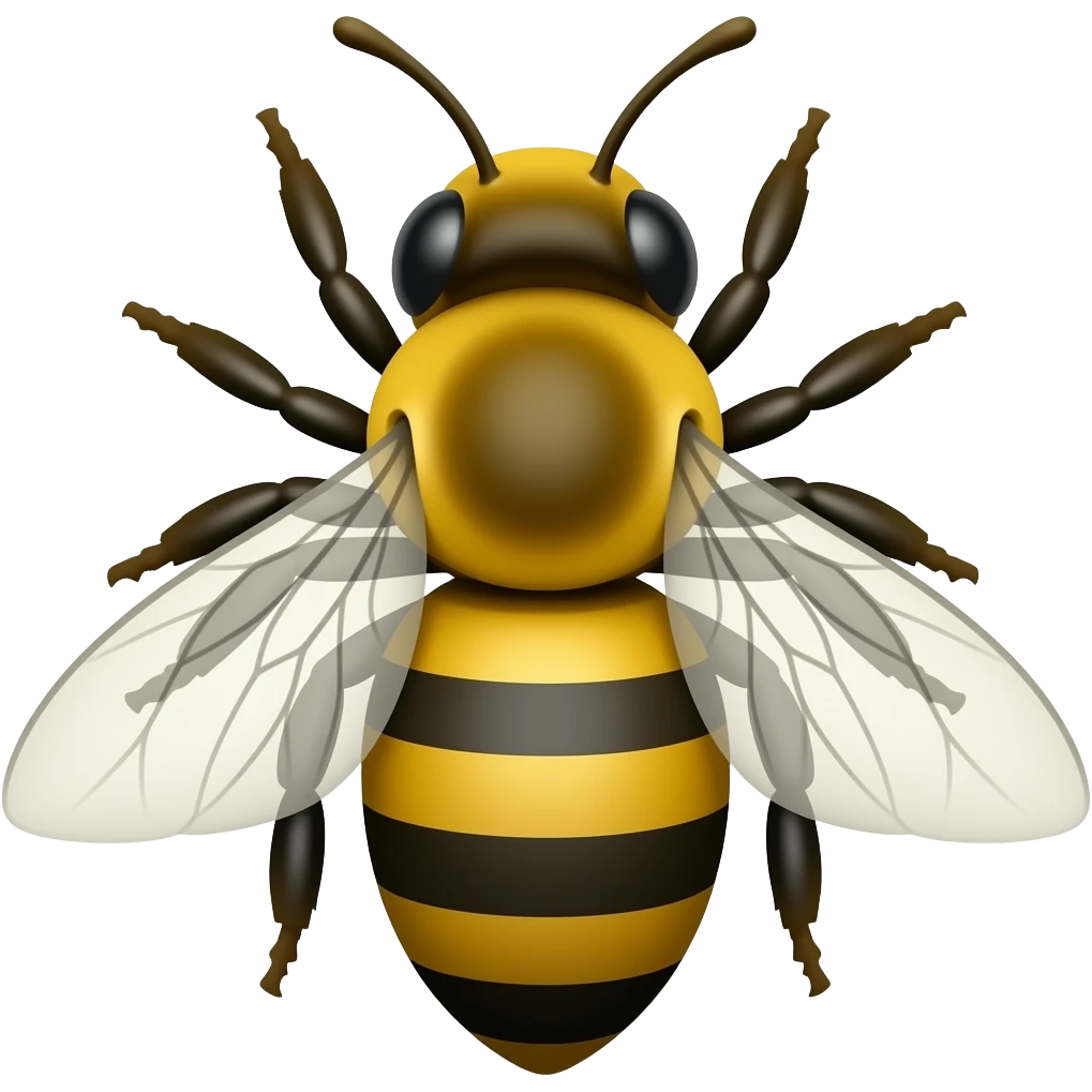 a bee emoji