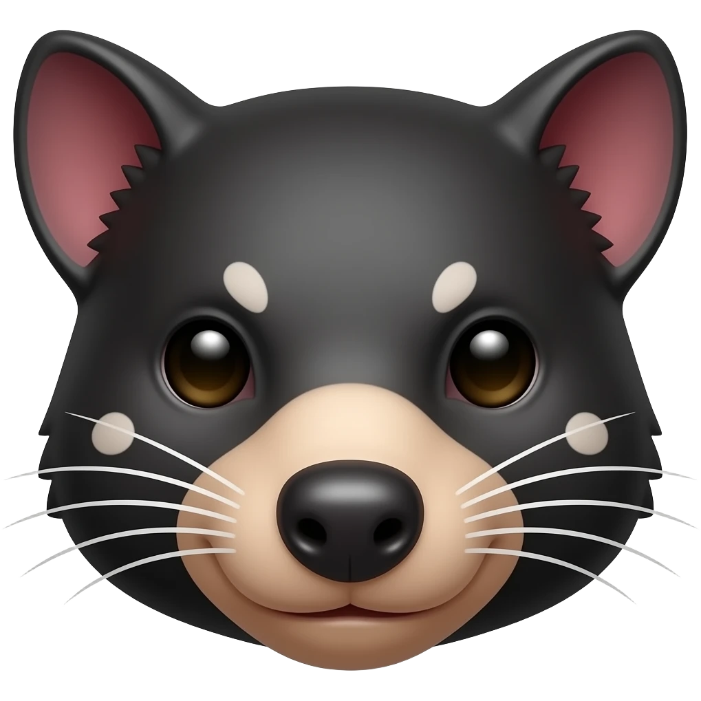Tasmania devil face emoji