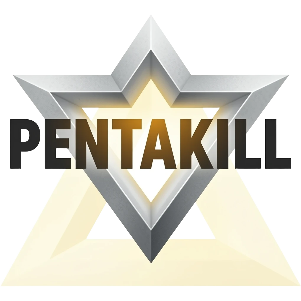 the word PENTAKILL in big bold capital letters emoji