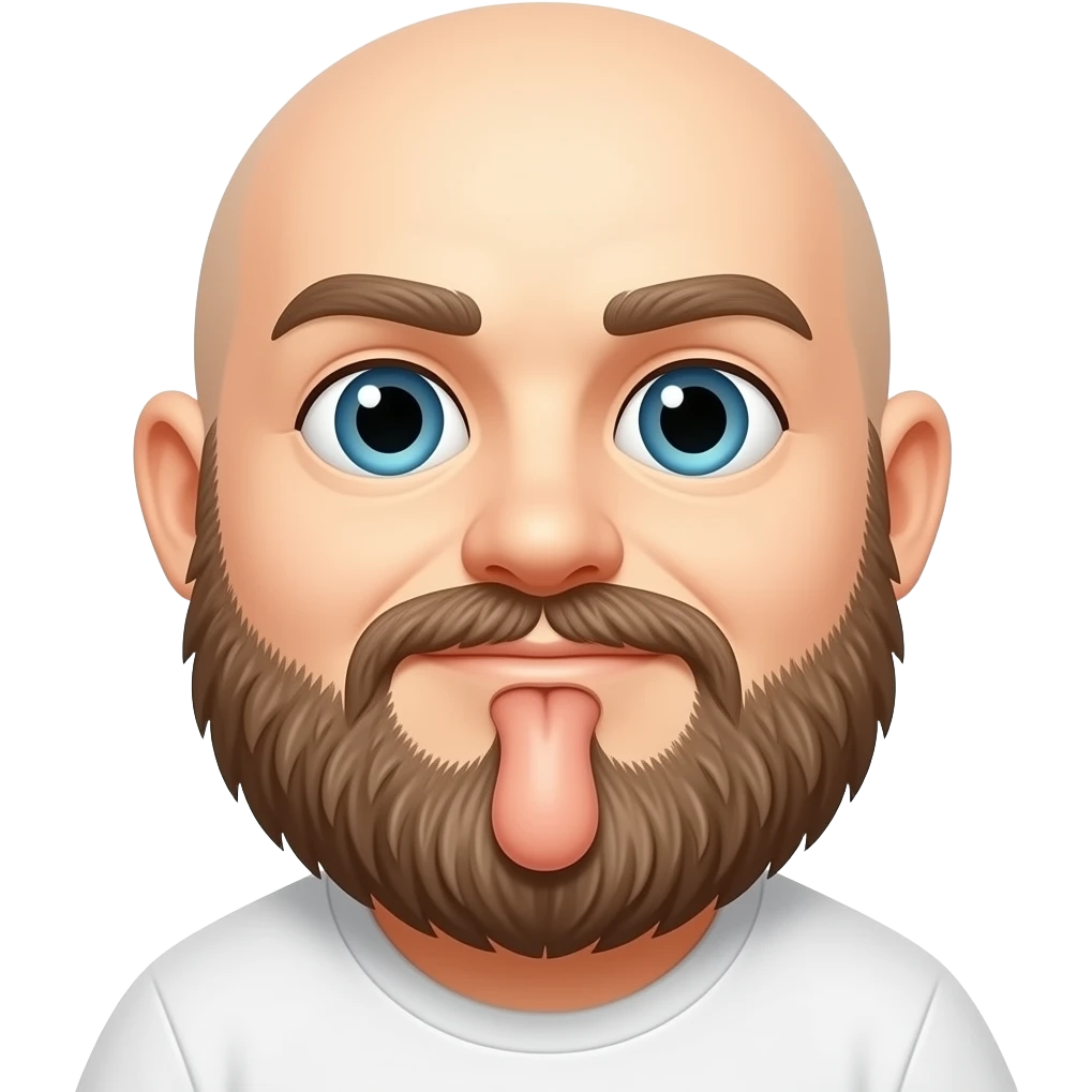 Bald guy big penis emoji