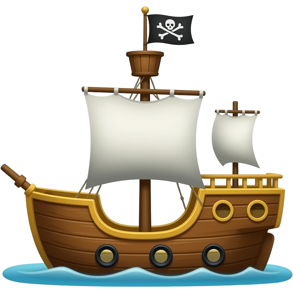 🏴‍☠️+🚢 emoji
