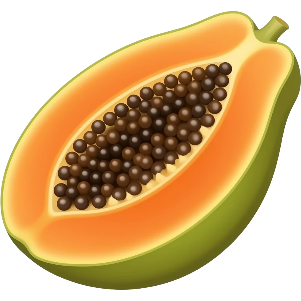 papaya emoji