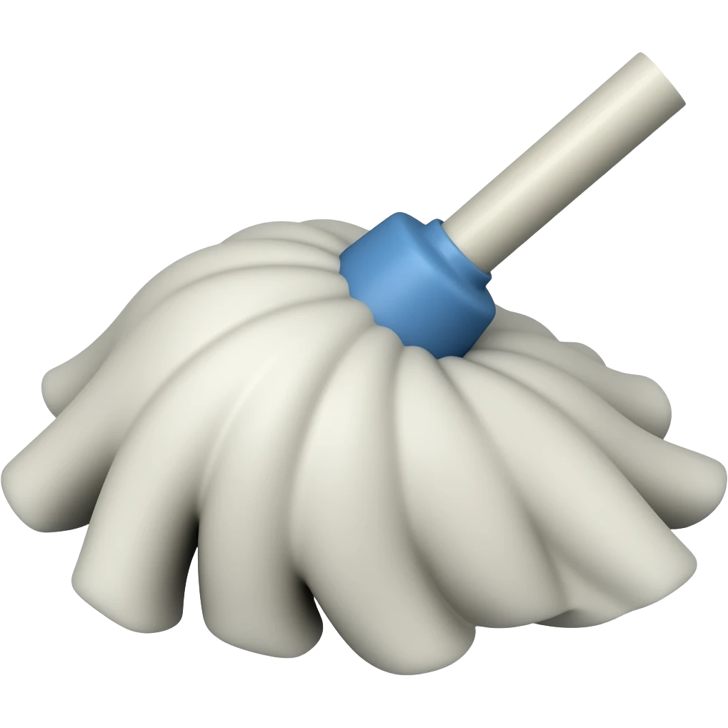 spin mop emoji