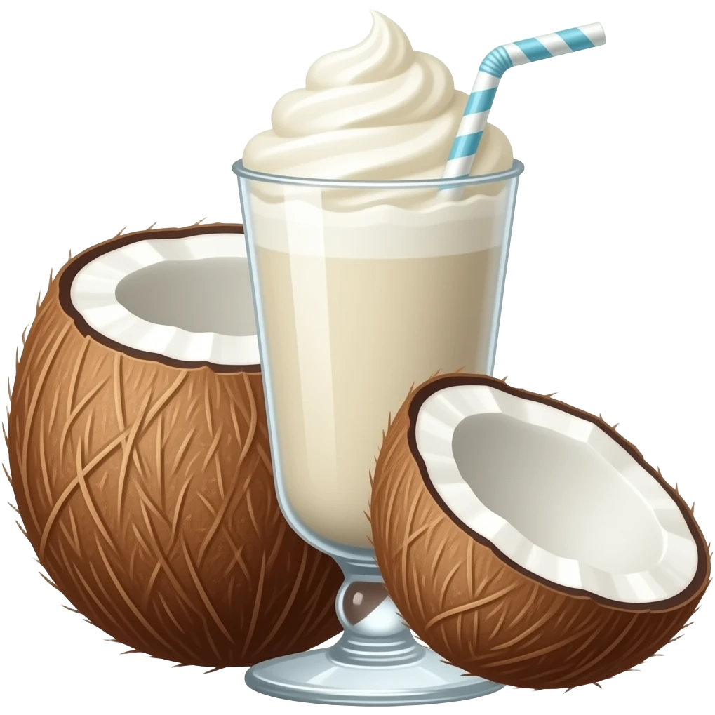 Coconut slushie emoji