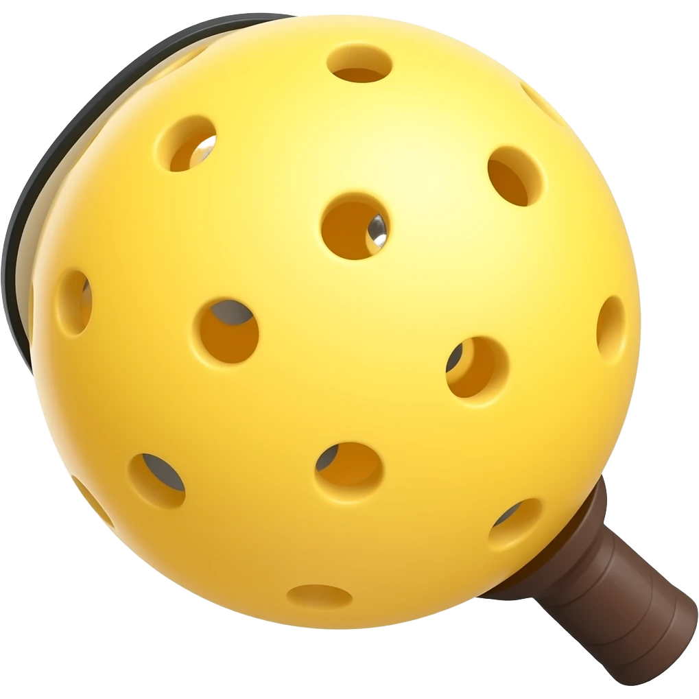 yellow pickleball emoji