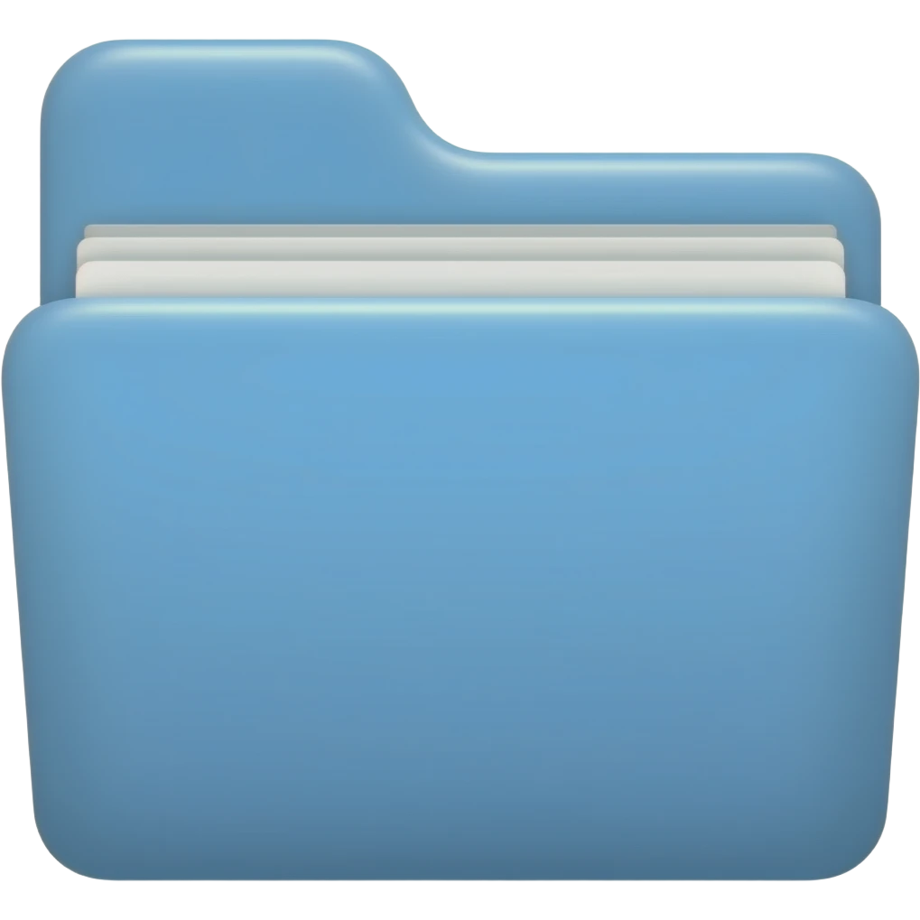 light blue folder emoji