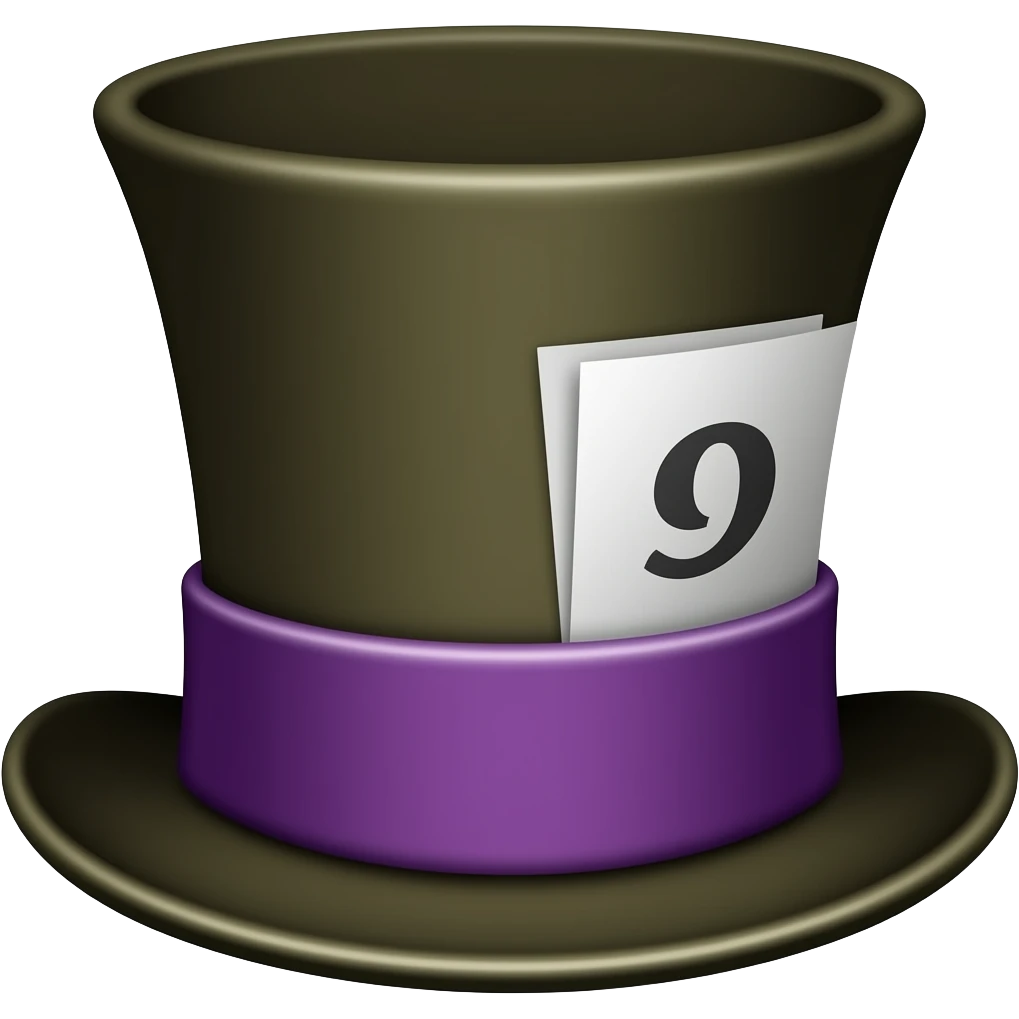 mad hatters hat emoji