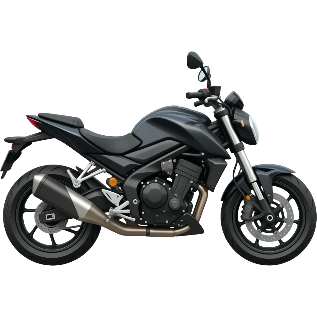 Uma motorizada preta emoji