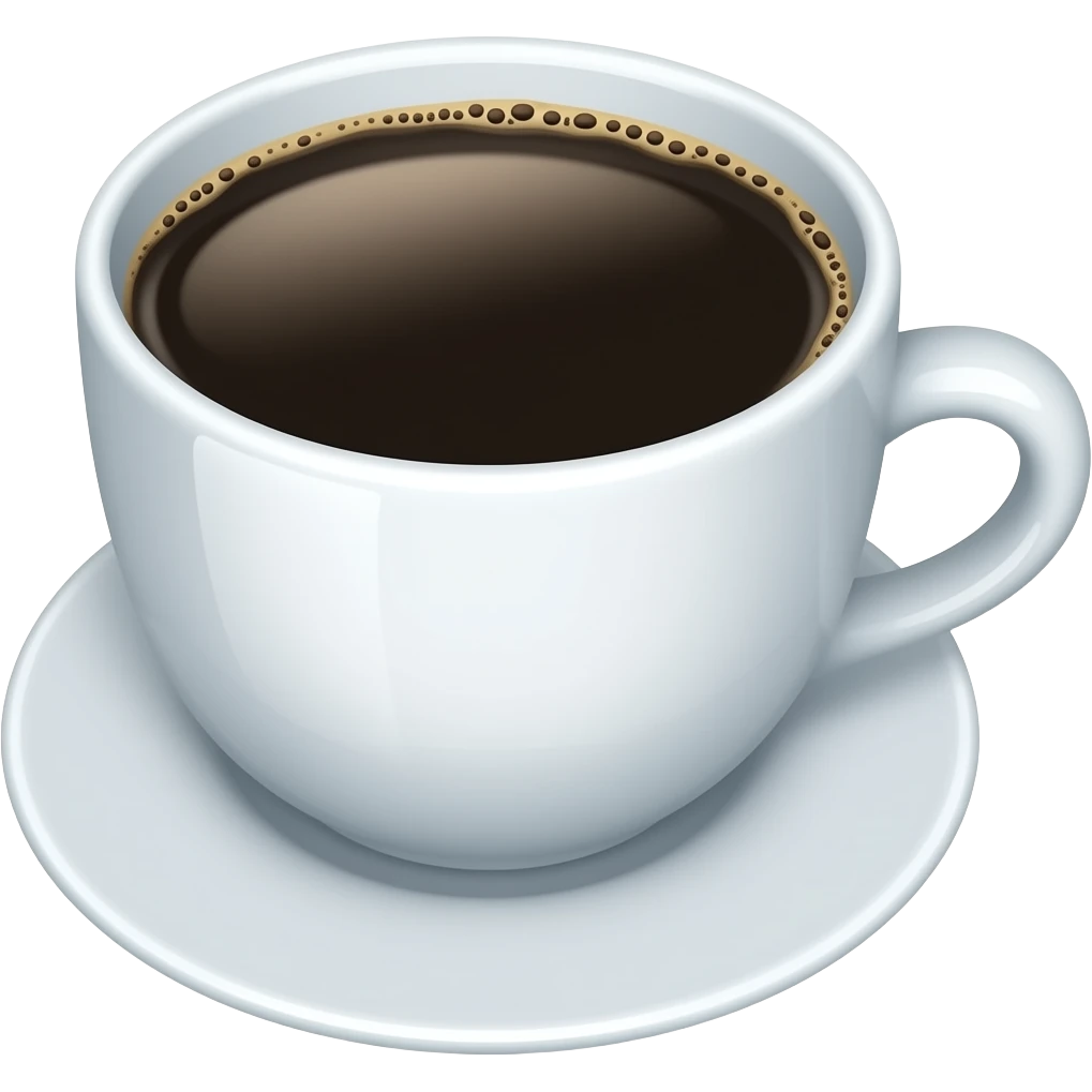 black coffee emoji