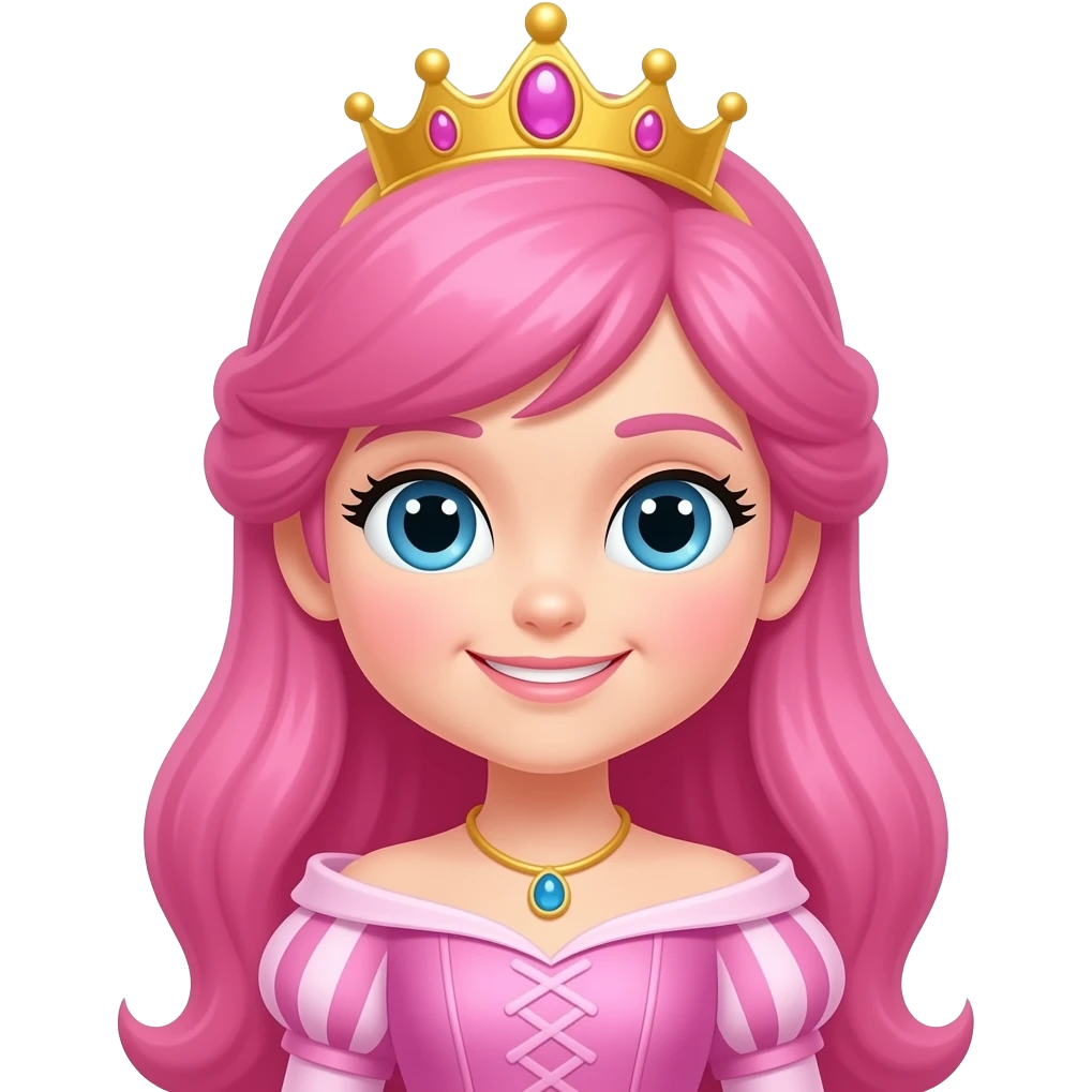 Pink princess emoji