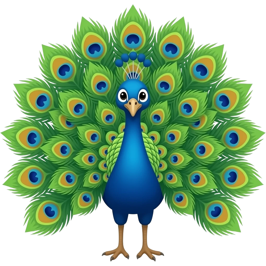 Peacock emoji