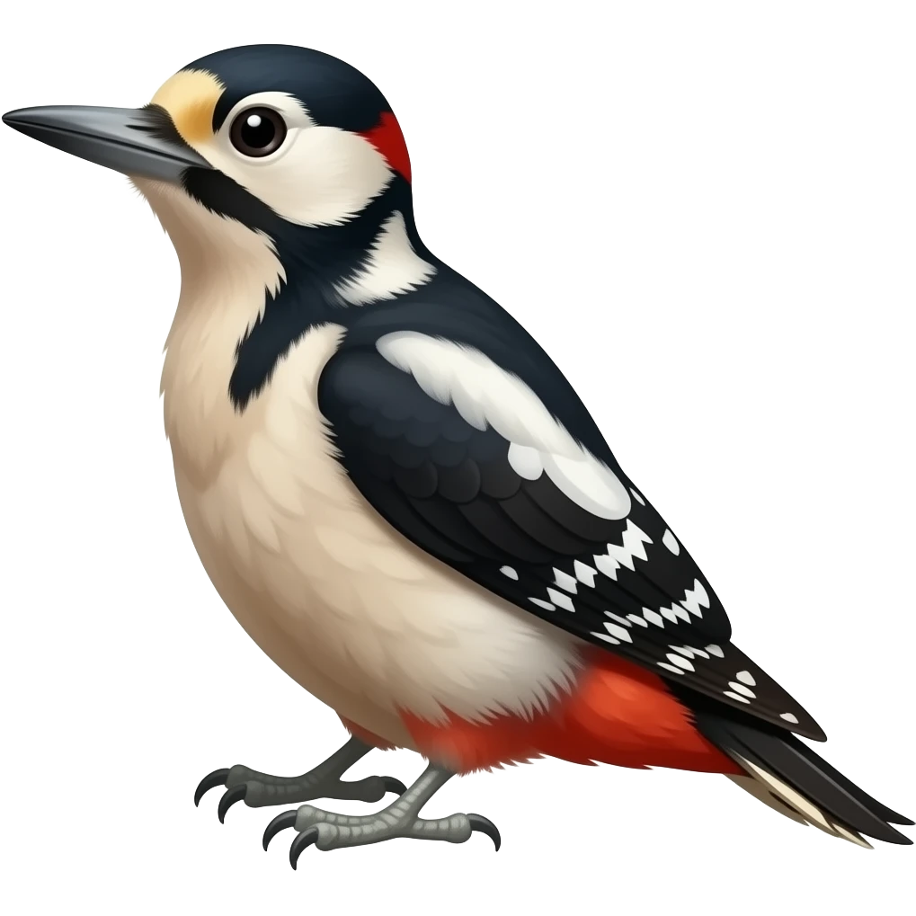 Great spotted woodpecker emoji