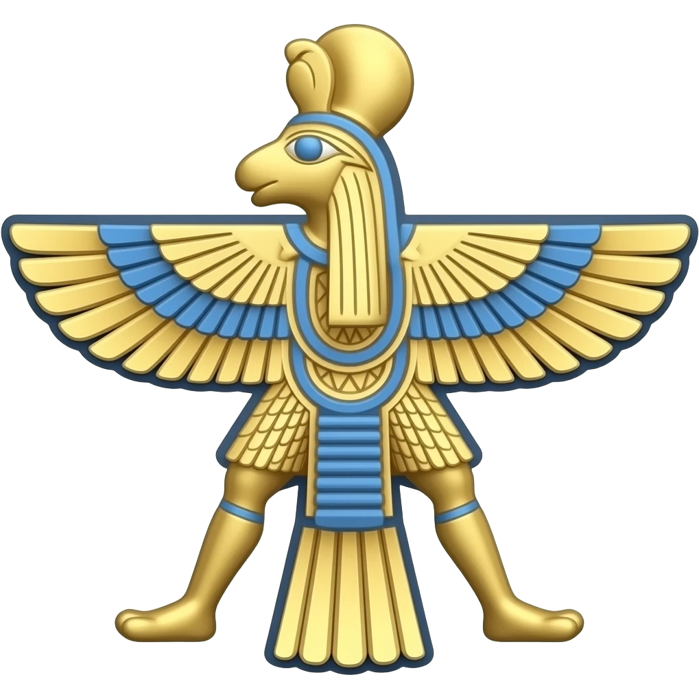 نماد فروهر زرتشتی emoji