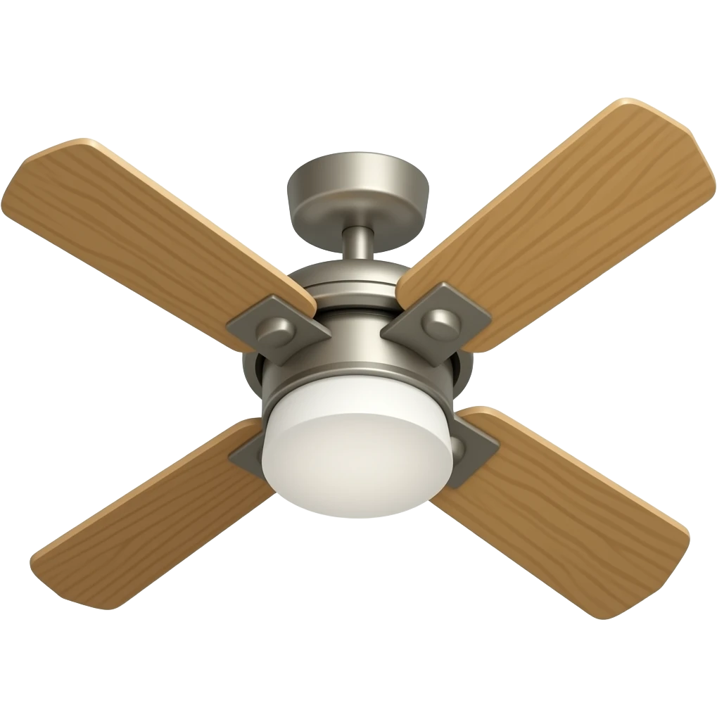 Give me 3 blade ceiling fan as emoji emoji
