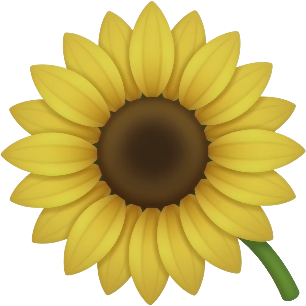 Basic flower like this 🌻 emoji