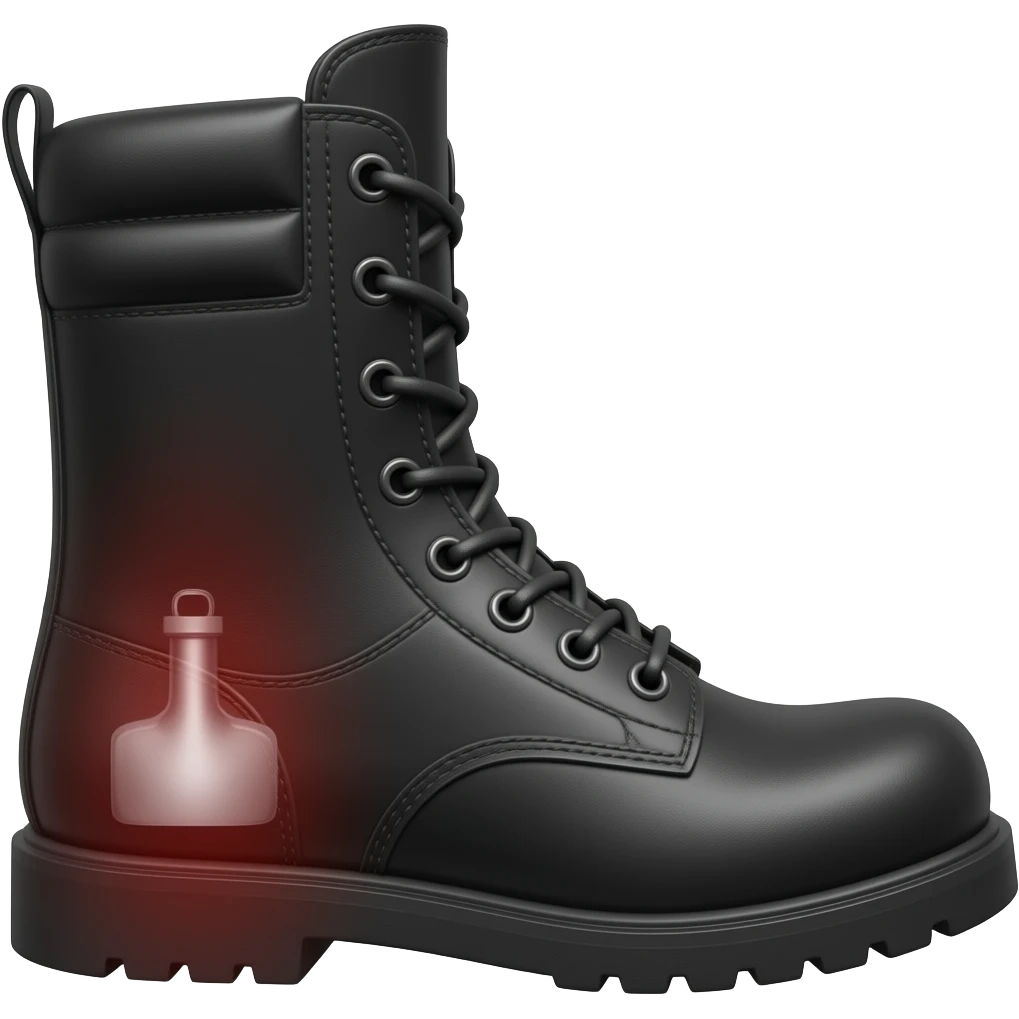 A CAM boot, for ankle injury, black emoji