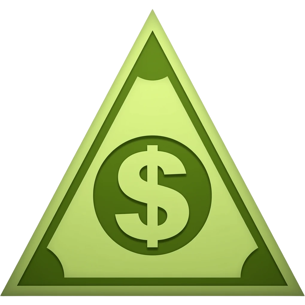 Triangular Money emoji
