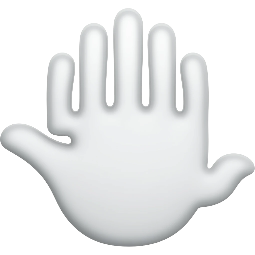 Hamsa emoji with white emoji
