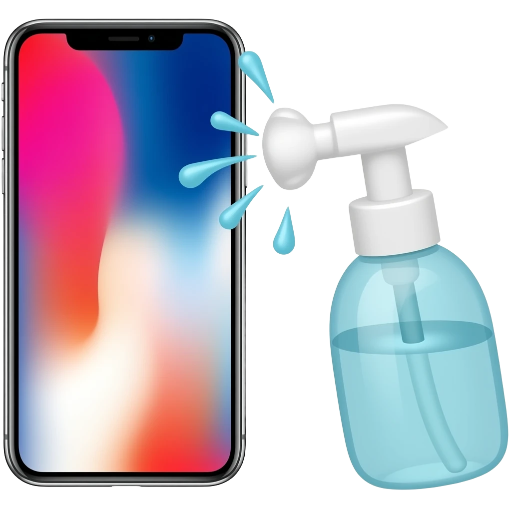 iPhone x sanitation emoji