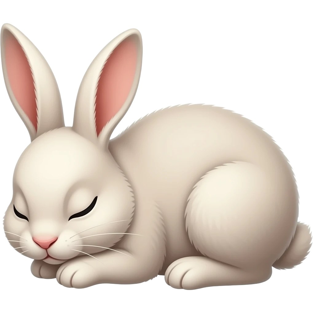 Bunny Sleeping emoji