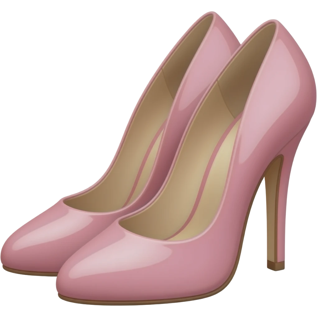 pastel pink high heels emoji