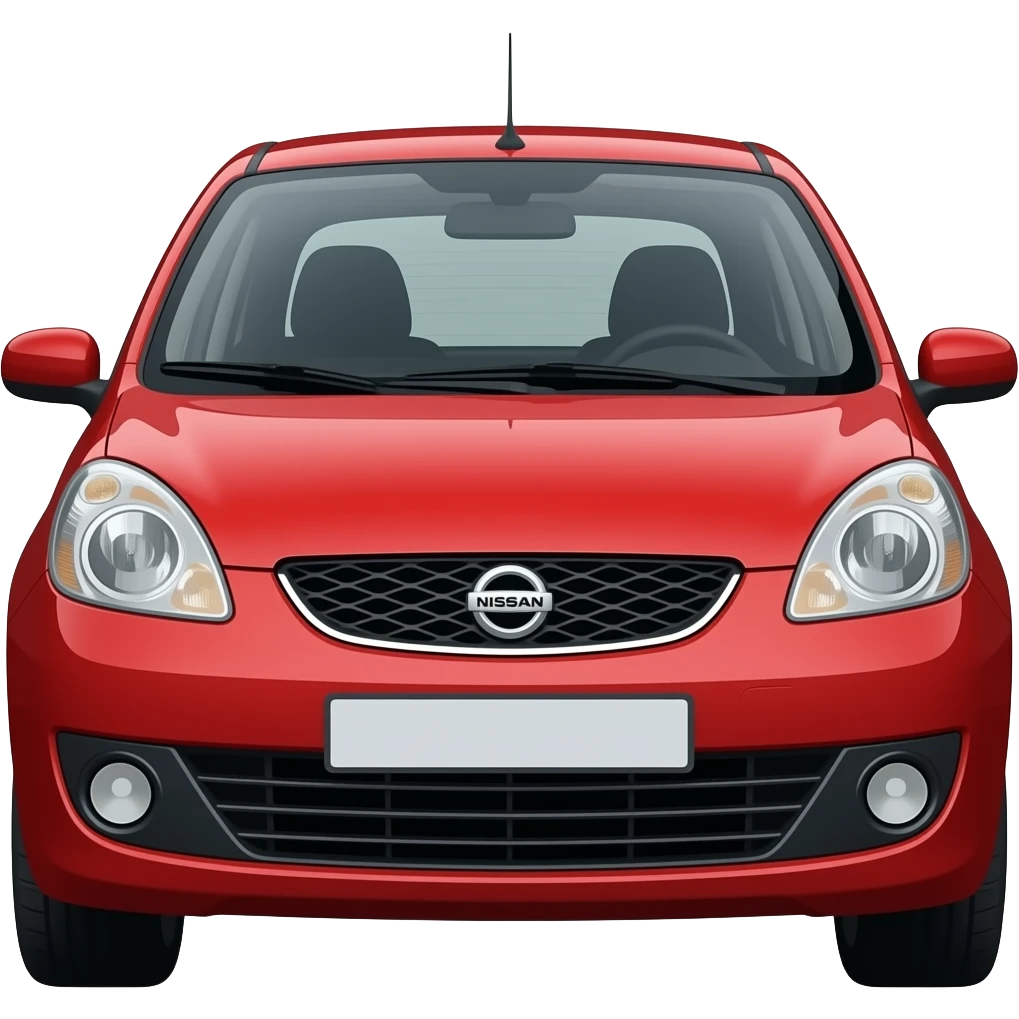 generate a Nissan Micra 2005 in red emoji