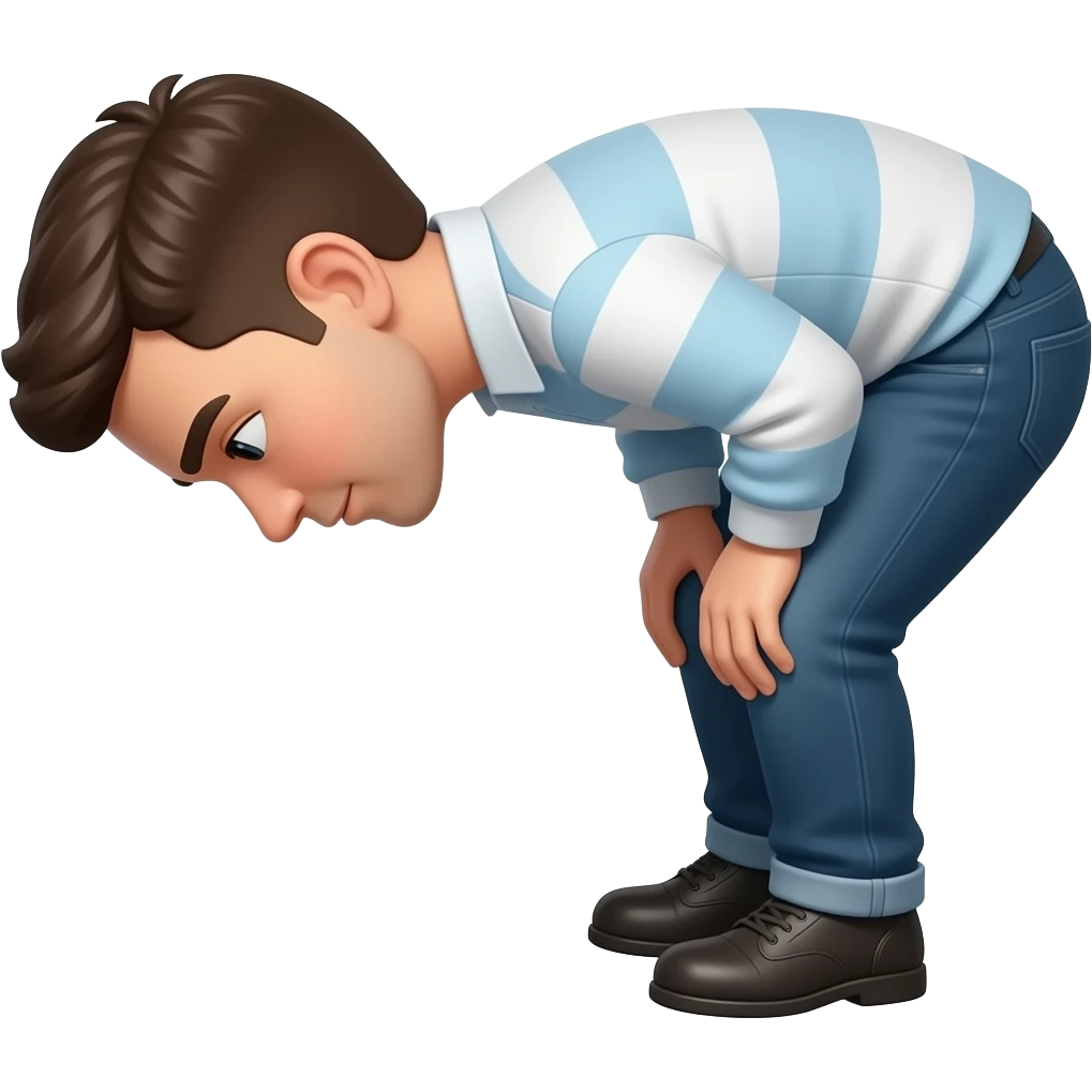 stooping emoji
