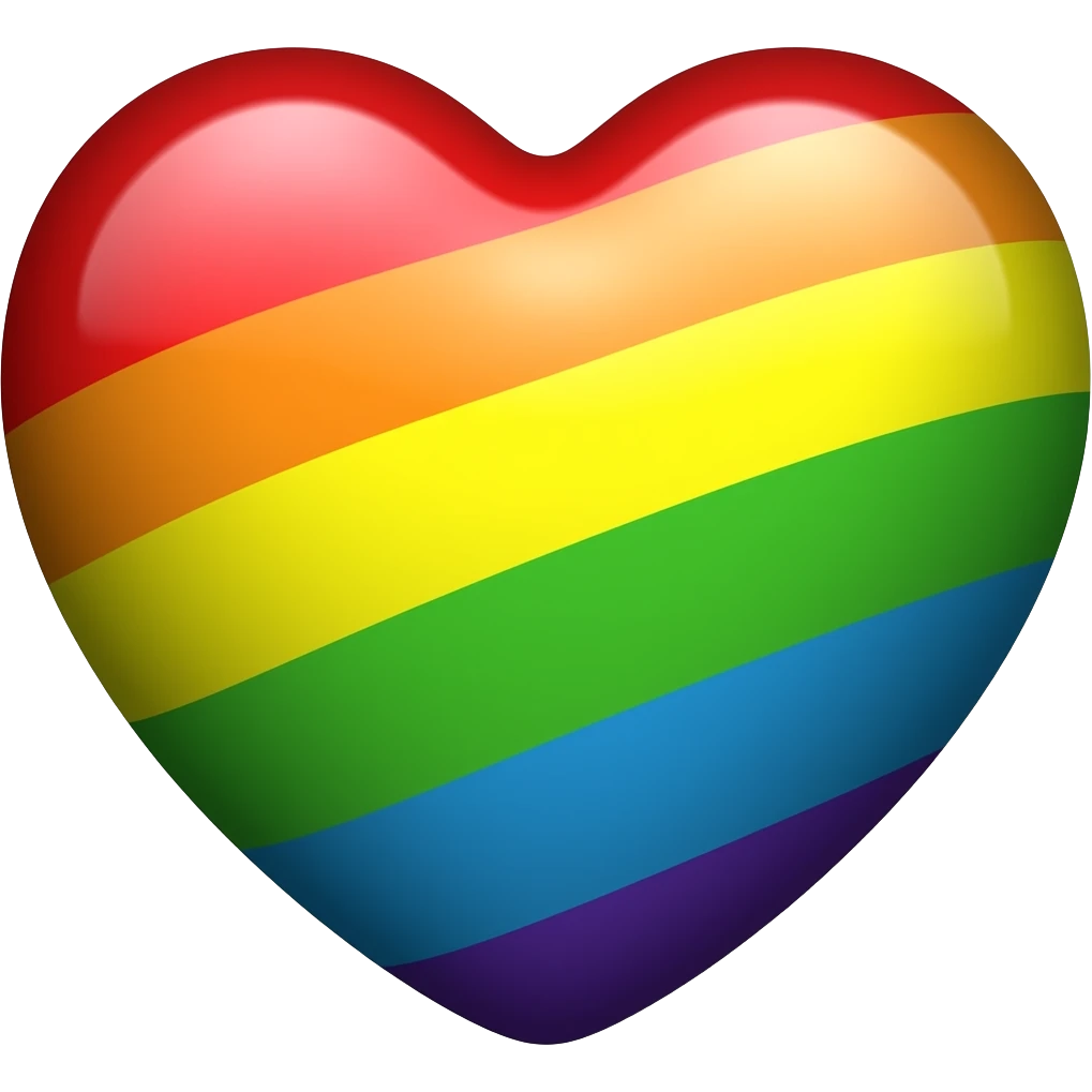 Rainbow heart emoji