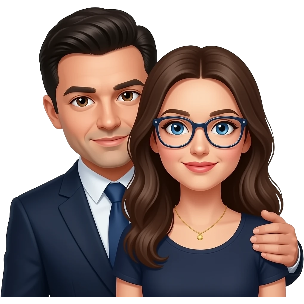 Romanian guy show his huge love for his brunettes Ukrainian woman with glasses and blue eyes. emoji