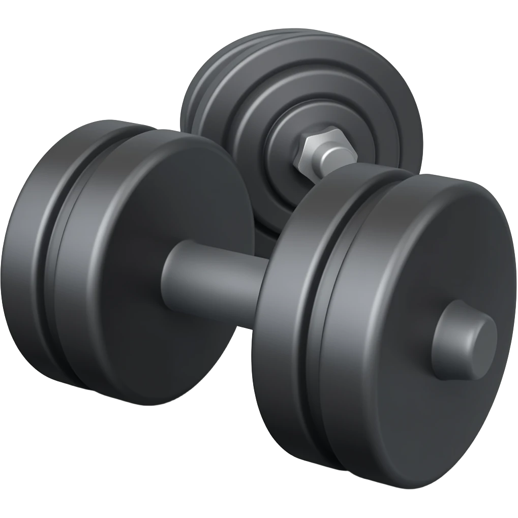 gym dumbells emoji