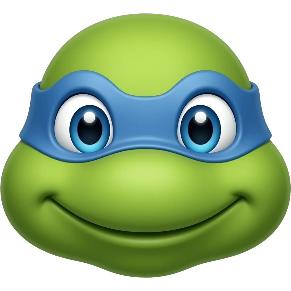 Ninja Turtle face emoji