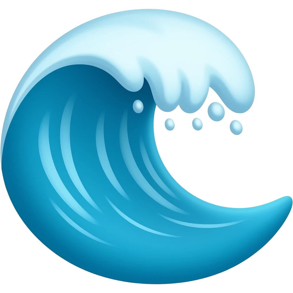 Wave emoji