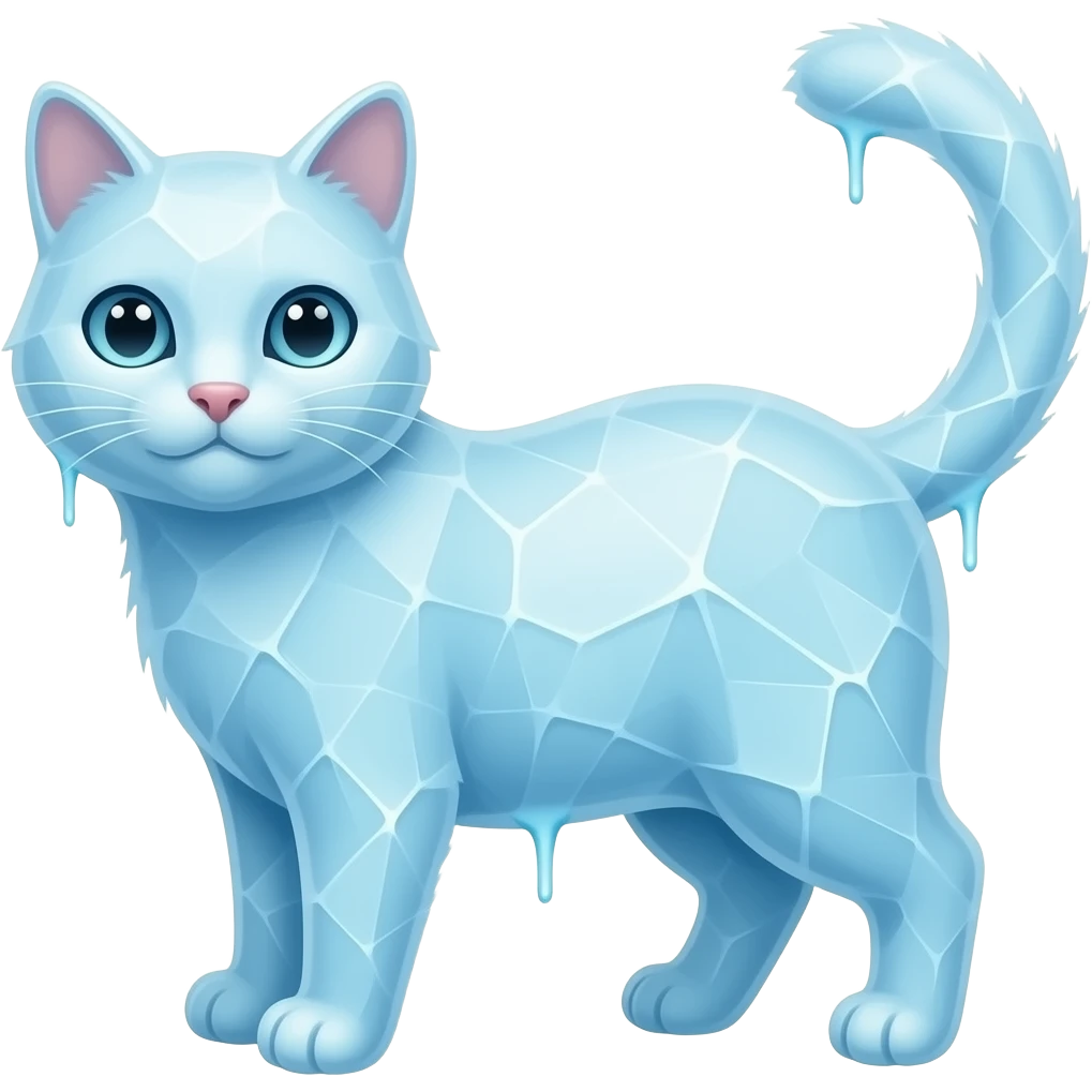 Gato congelado paraíso emoji