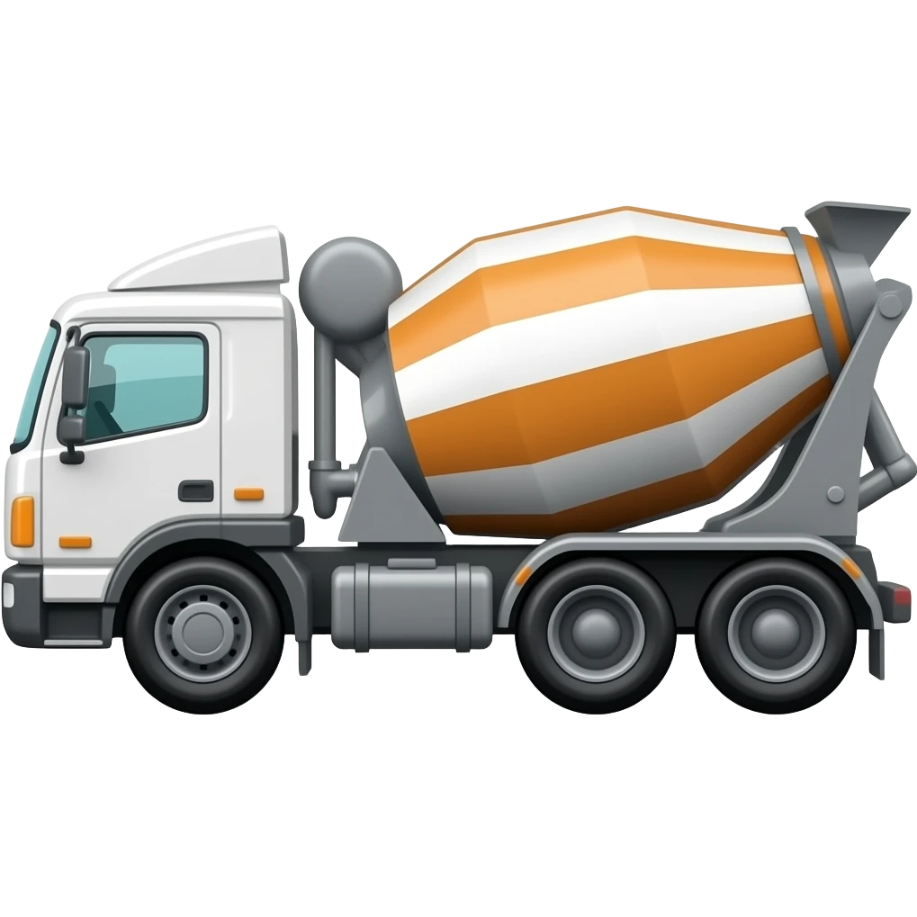 cement truck side view emoji