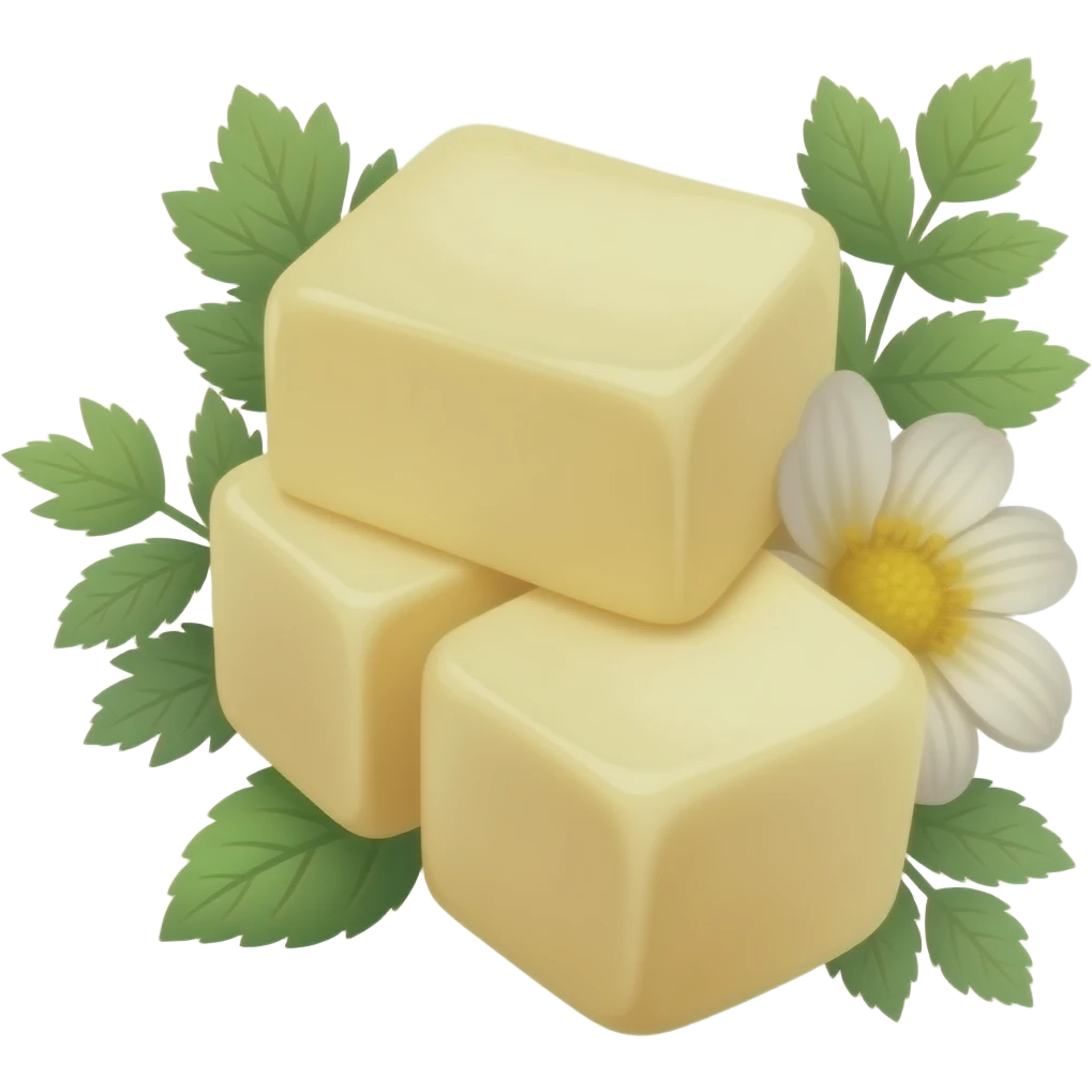 Decoration with butter give unique image emoji